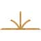 Ekena Millwork Richland Rough Sawn Timber Gable Bracket, Western Red Cedar, 96"W x 44"H x 4"D x 4"F, 11/12 Pitch GBW096X44X0404RIC00RWR - alternate 1